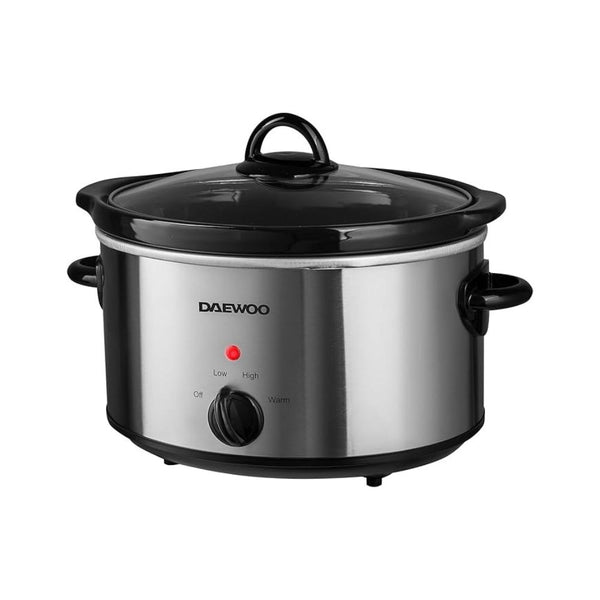 Daewoo 4 Litre Stainless Steel Slow Cooker