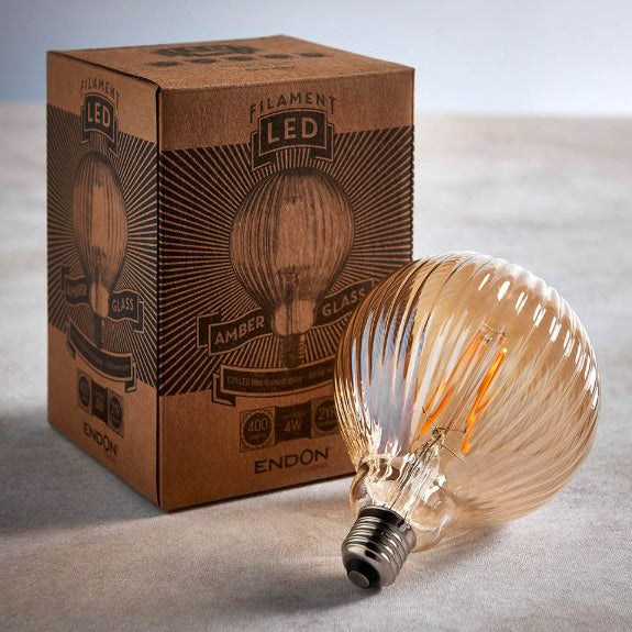 Endon Ribb E27 LED Filament Bulb