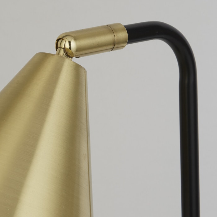 Black & Brass Storage Desk Lamp