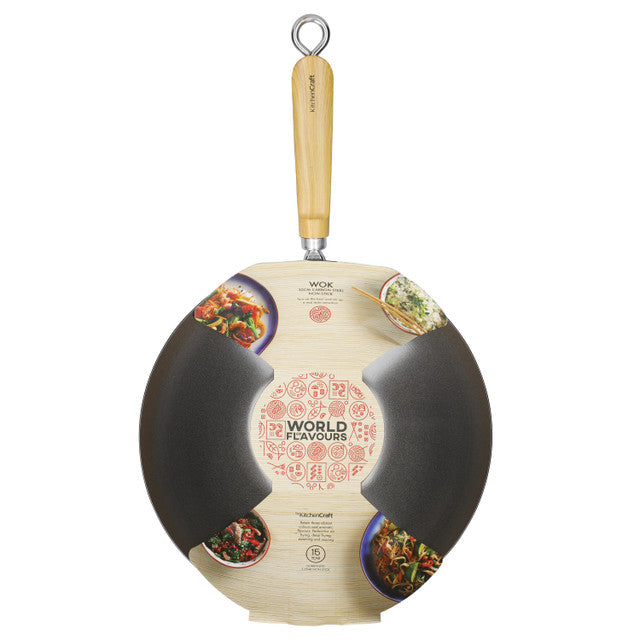 KitchenCraft World of Flavours Non-Stick Wok 30cm