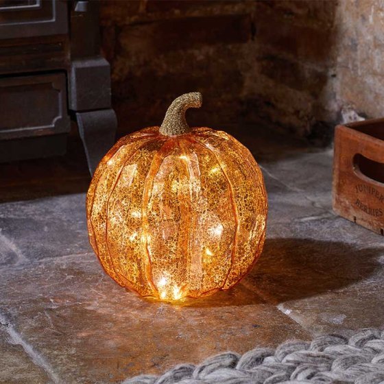 InLit Large Golden Pumpkin Lantern