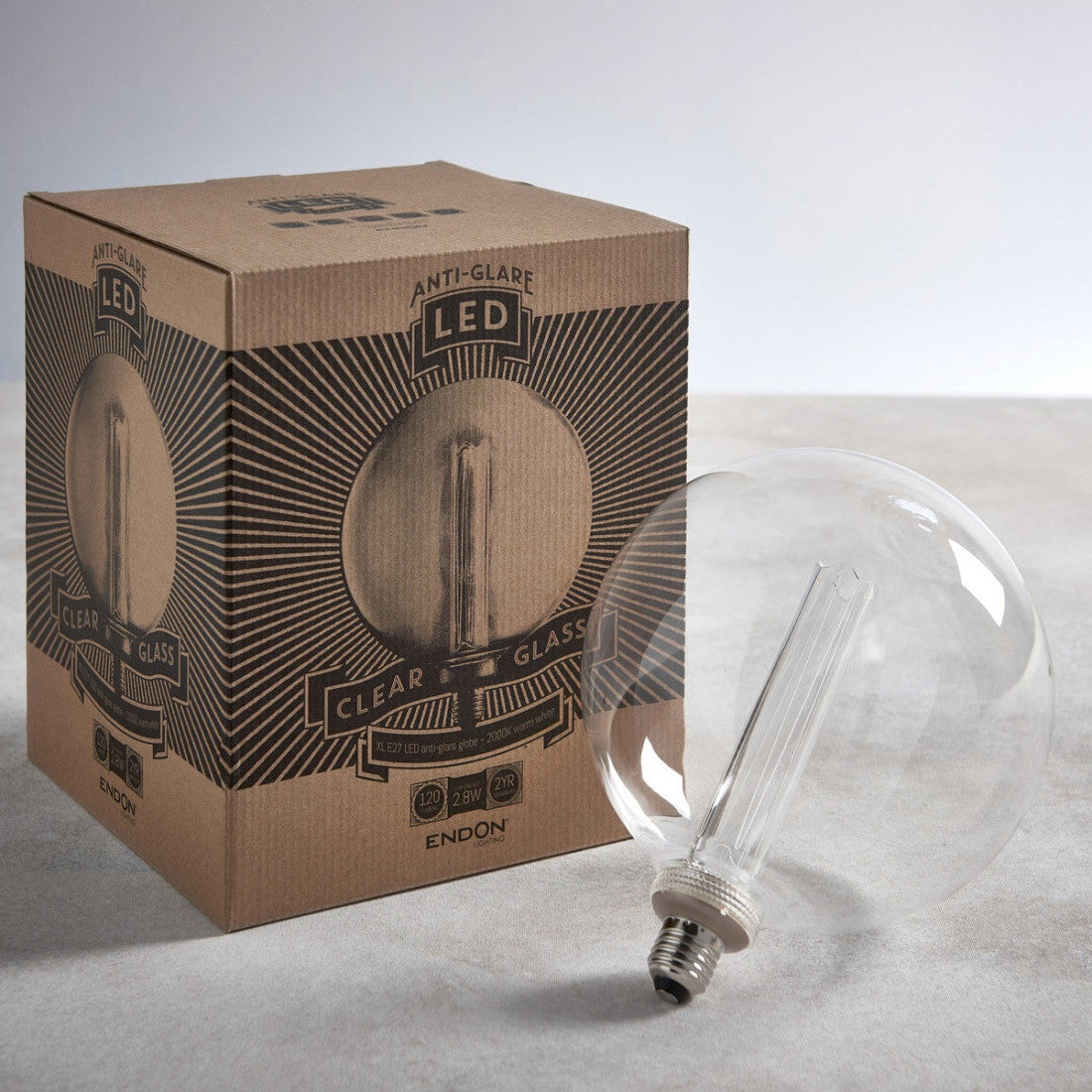 Endon Globe E27 LED Filament Bulb