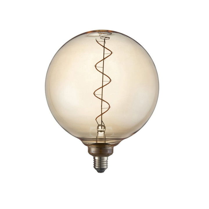 Endon Spiral XL E27 LED Filament Globe Bulb Amber