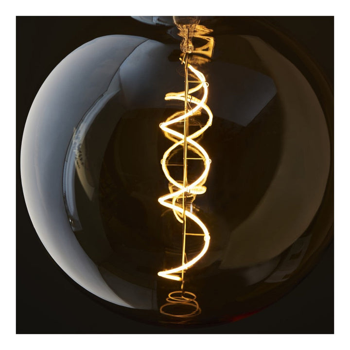 Endon Spiral XL E27 LED Filament Globe Bulb Amber