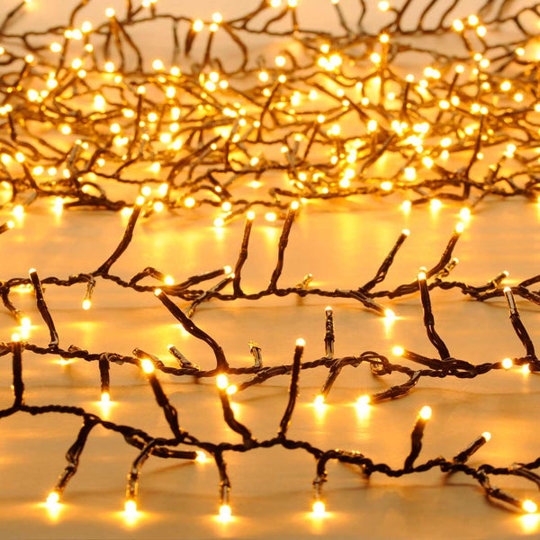 1000 Multi Function Christmas Cluster Light - Warm White