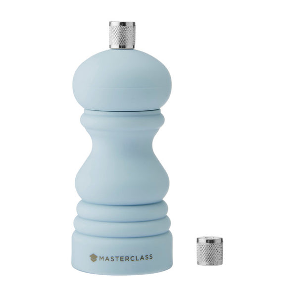 MasterClass Sky Blue Soft Touch Ceramic, Salt/Pepper Grinder, 12CM