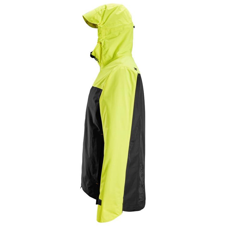 Snickers 1303 Allround Work Shell Jacket | Black & Neon Yellow