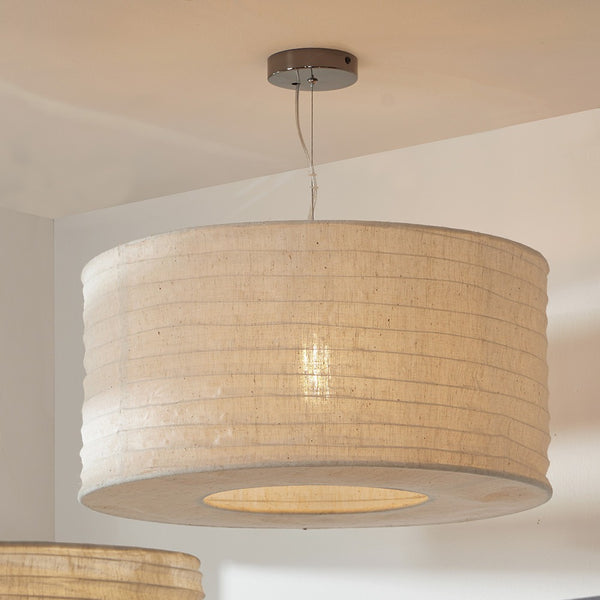 Patpong 50cm White Jute Non Elec Pendant