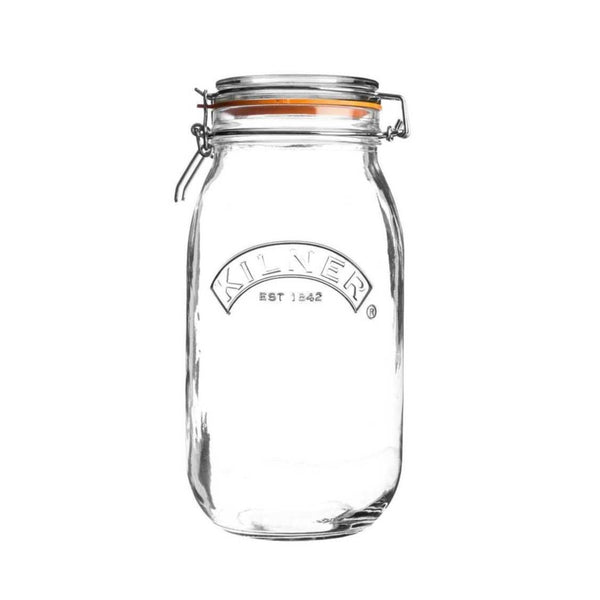 Kilner Round Clip Top Jar – 2 Litre Glass Storage
