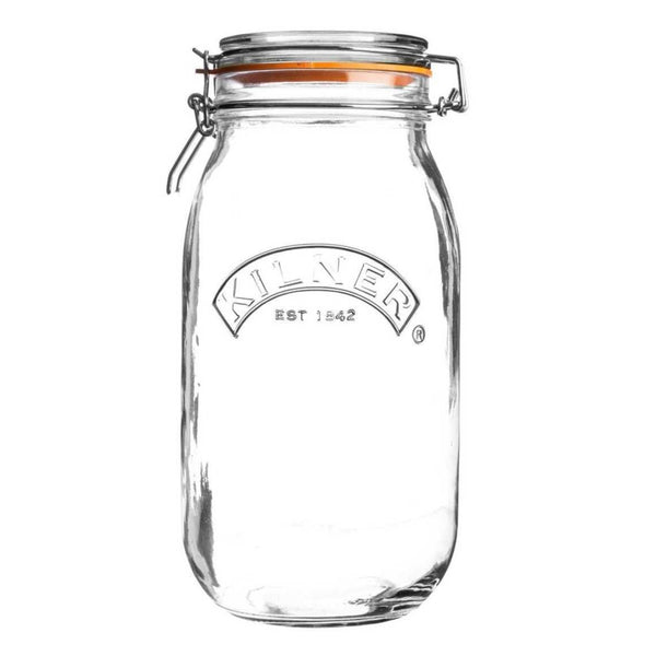 Kilner Round Clip Top Jar – 3 Litre Glass Storage