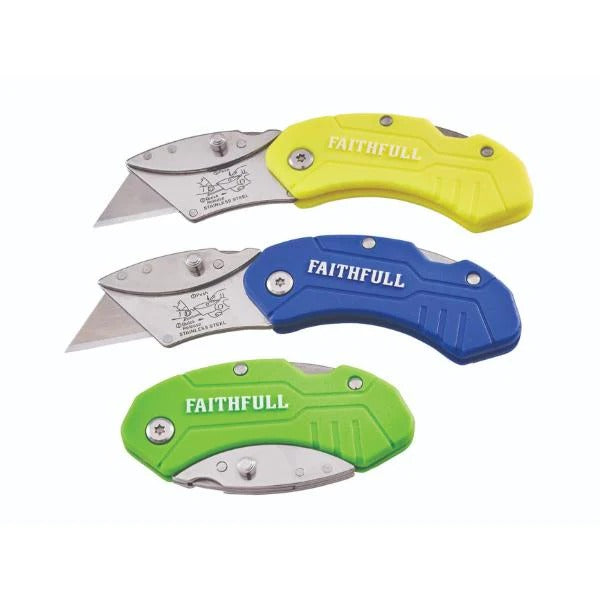Faithfull Folding Hi-Vis Utility Knife