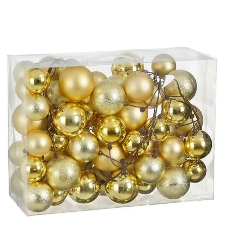 Gold Bauble Garland 180cm