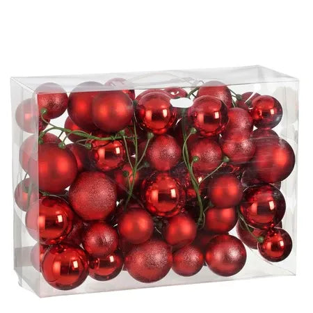 Red Bauble Garland 180cm