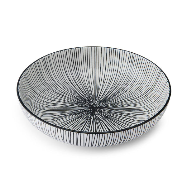 MK BLACK STRIPE BOWL 21CM