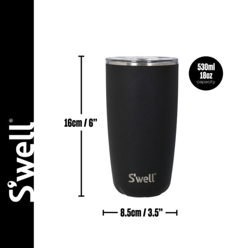 S'well Onyx Travel Mug with Lid 530ml