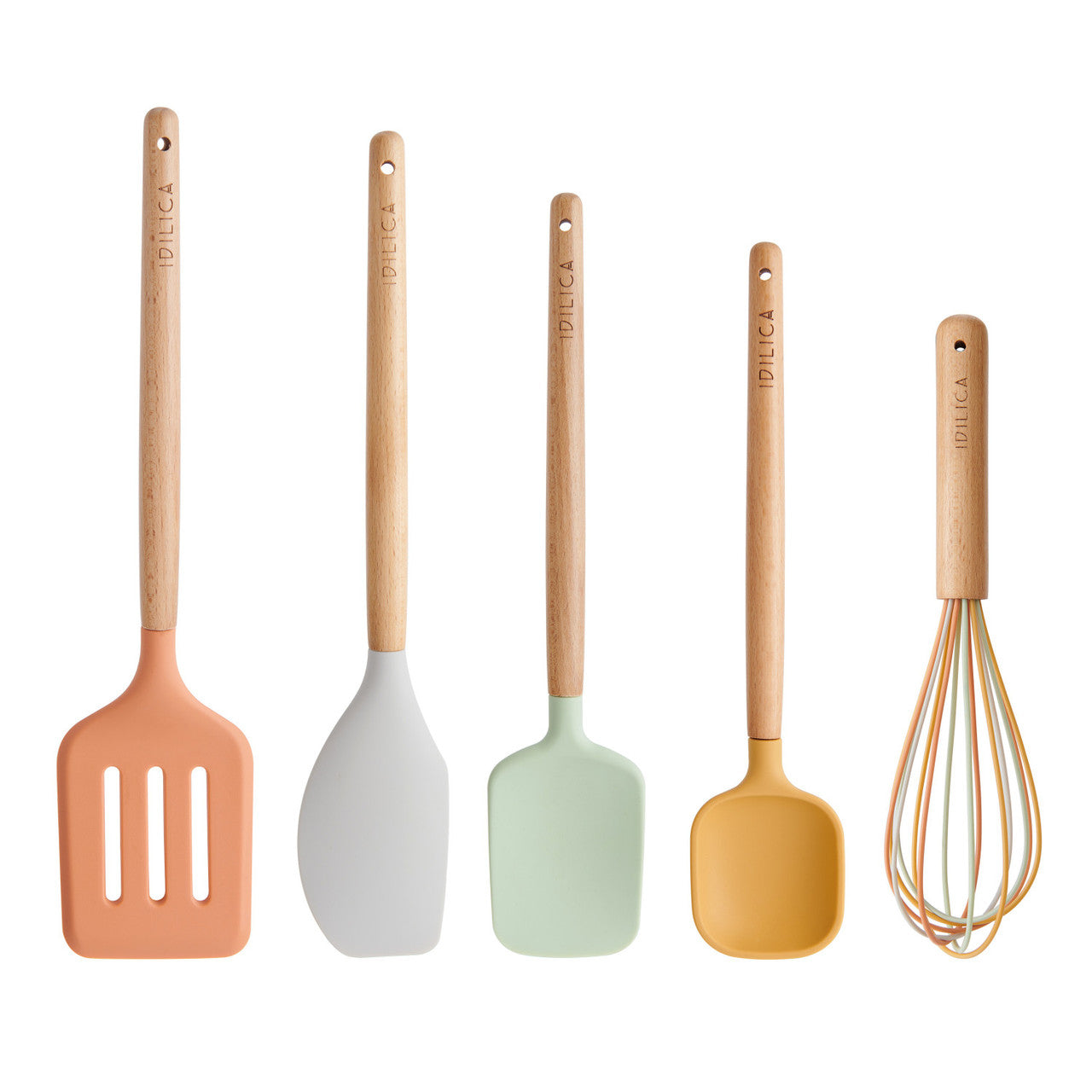 KitchenCraft Idilica Silicone Kitchen Utensil Set