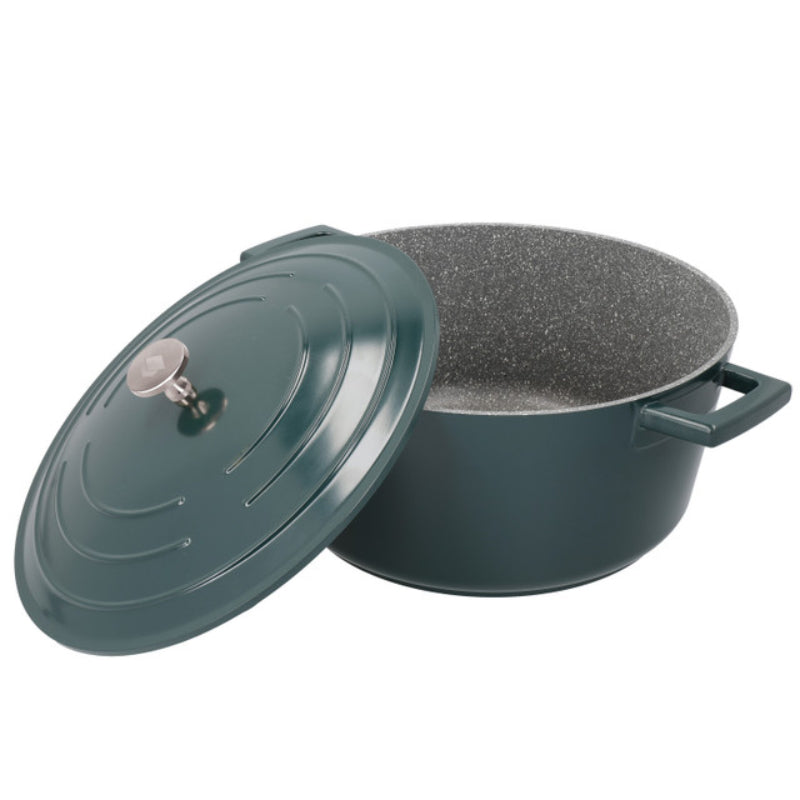 MasterClass Cast Aluminium Casserole Dish 5L Hunter Green