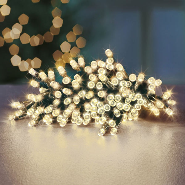100 BO LED 8 Function with Timer String Lights - Warm White