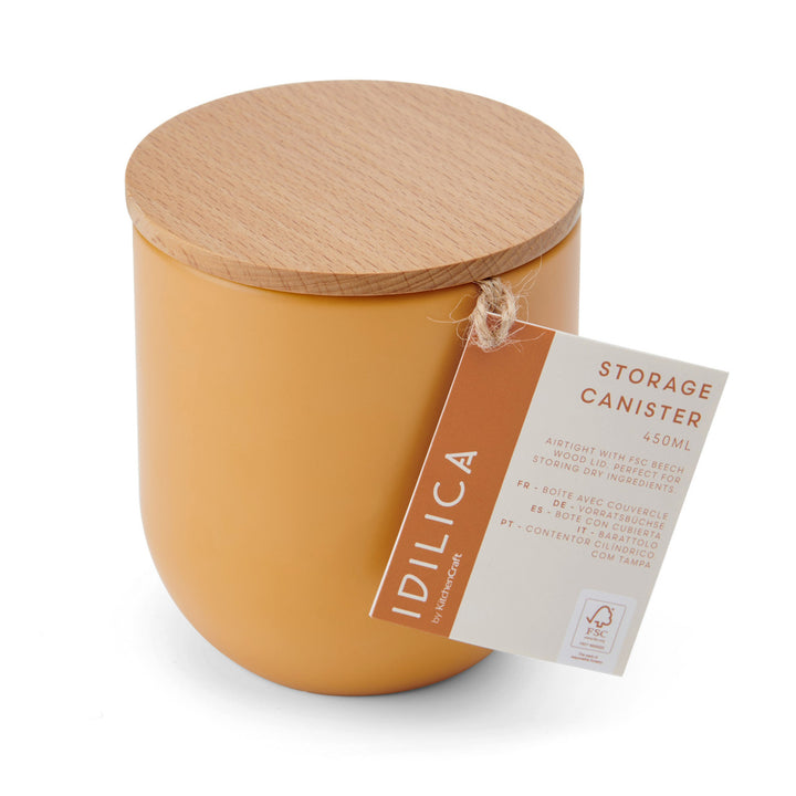 KitchenCraft Idilica Kitchen Canister | Yellow