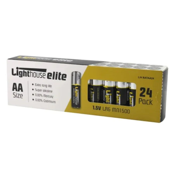 Lighthouse AA Batteries 24 Pack