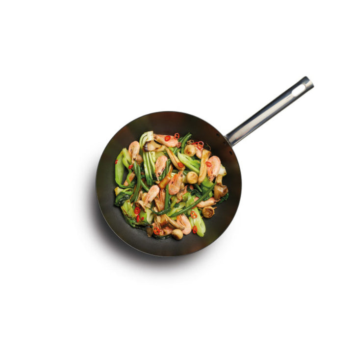 MasterClass Carbon Steel Wok 24cm
