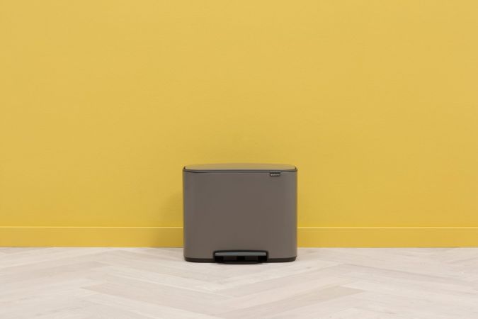 Brabantia Bo Double Pedal Bin 11+23L | Platinum