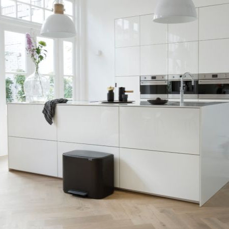 Brabantia Bo Double Pedal Bin 11+23L | Matt Black