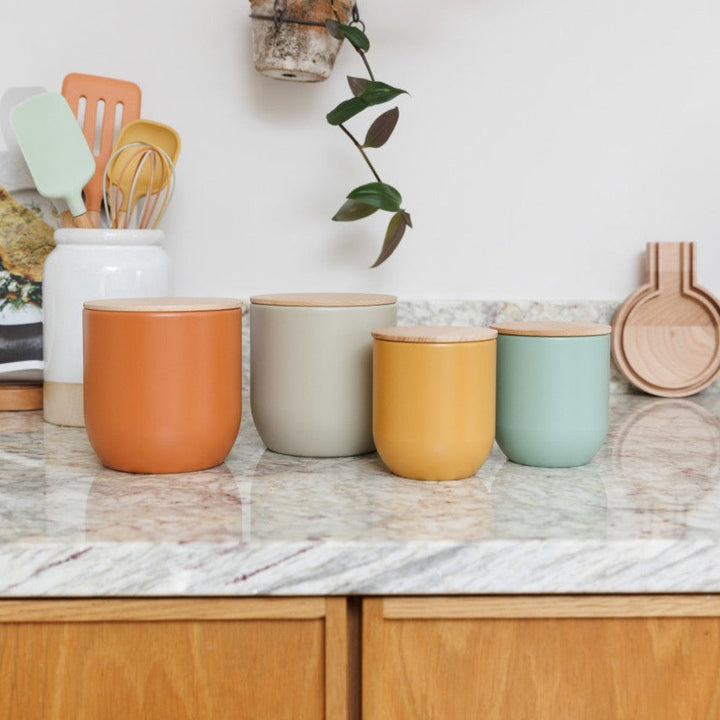 KitchenCraft Idilica Kitchen Canister | Yellow