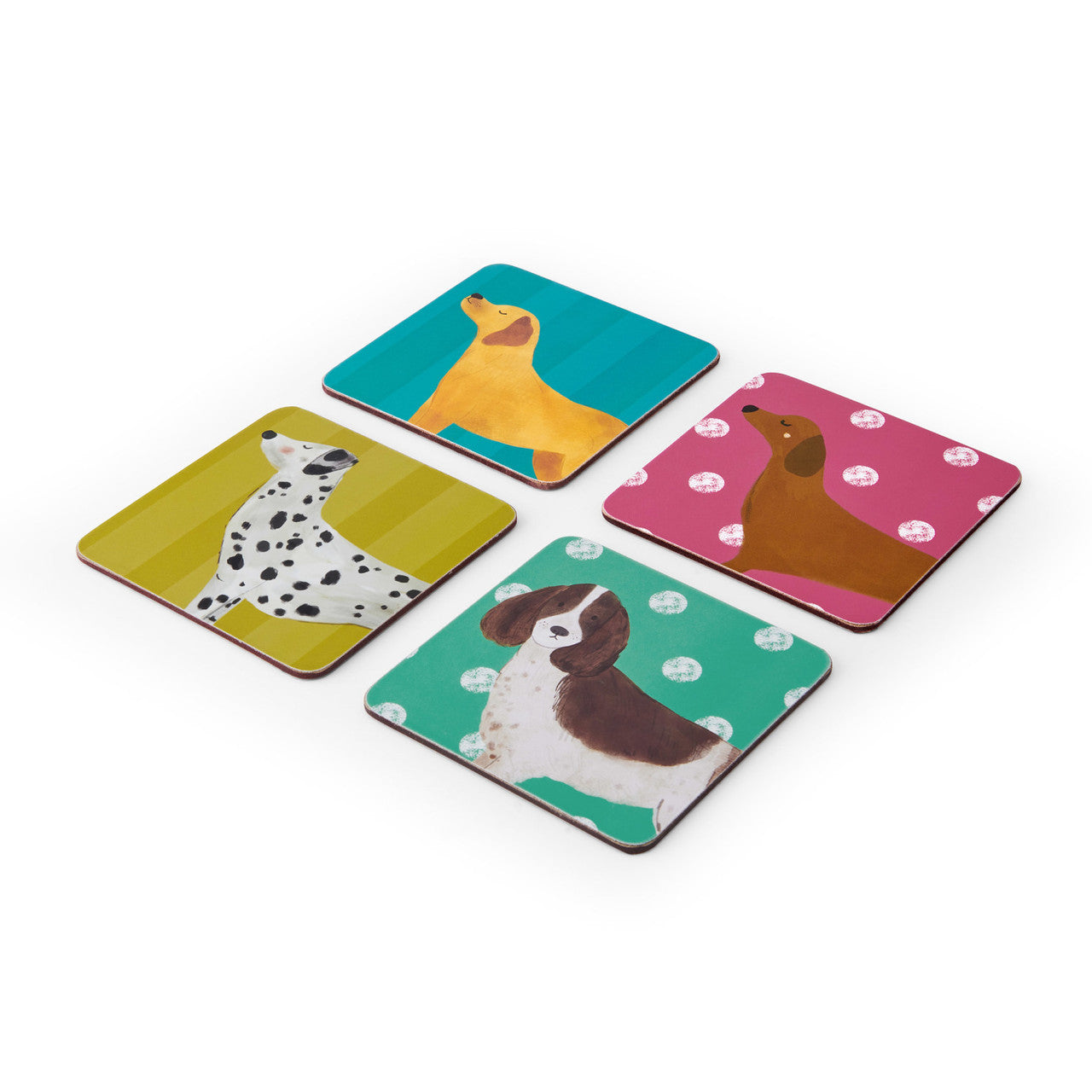 Creative Tops Dog Print Pack of 4 Premium Coasters