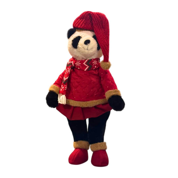 Panda Christmas Plushie Large