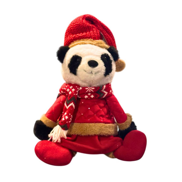 Panda Christmas Plushie Medium