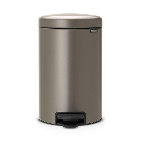 Brabantia 12 Litre Pedal Bin | Platinum