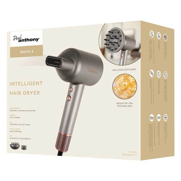 Paul Anthony 'MACH 4' 1600w Hair Dryer