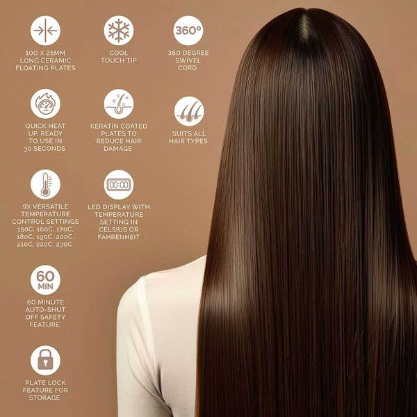 Paul Anthony 'StylePro' Ceramic Hair Straightener with Keratin