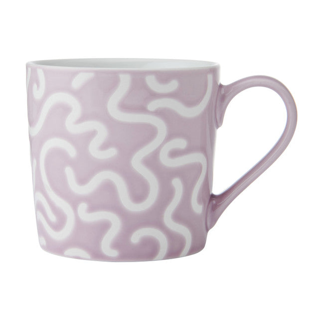MIKASA TEXTURED PURPLE SWIRL MUG 360ML