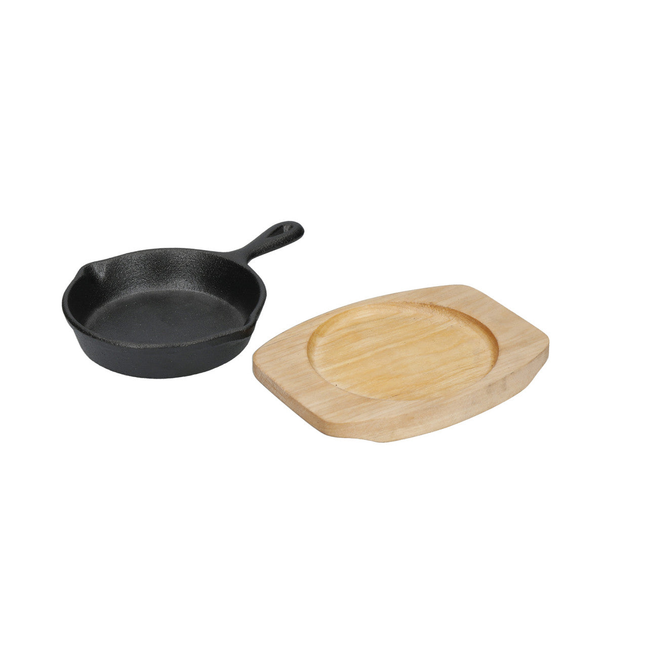 Artesà Cast Iron Mini Fry Pan with Board 11cm