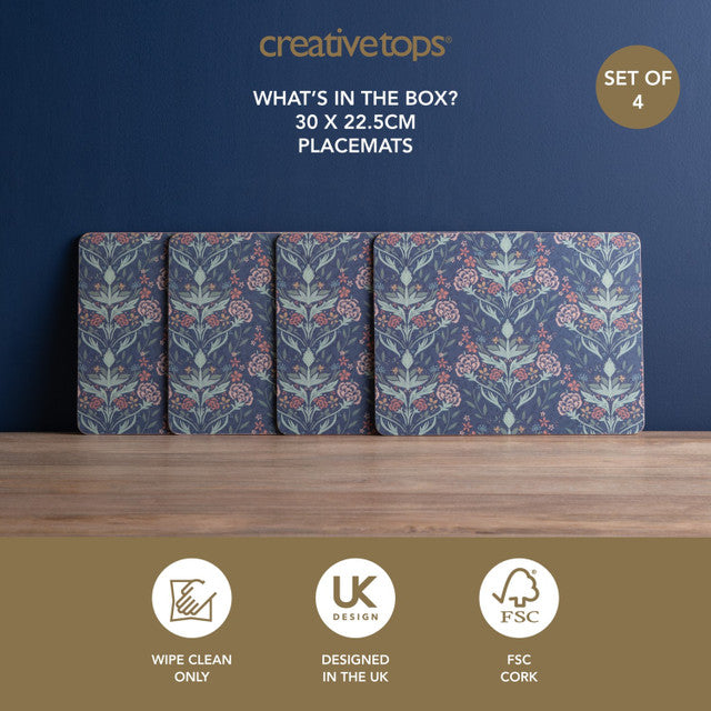 Creative Tops Arts & Craft Pack of 4 Premium Placemat