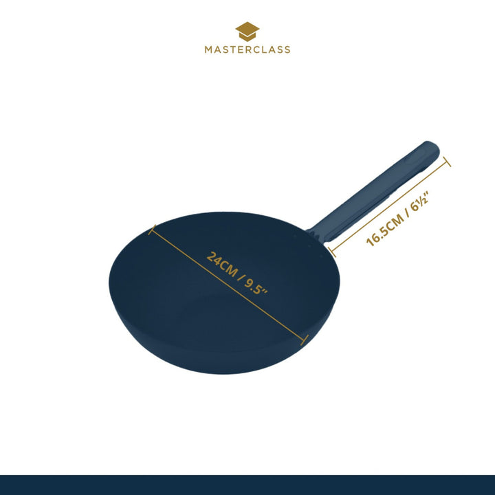 MasterClass Carbon Steel Wok 24cm