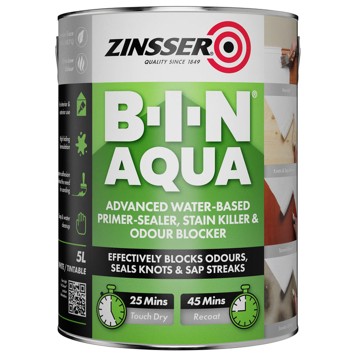 Zinsser BIN Aqua Primer Sealer & Stain Killer