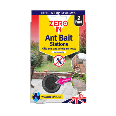 Zero In All-Weather Ant Bait Stations - Twinpack