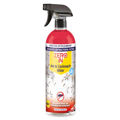 spray bottle of ant and cockroach killer 