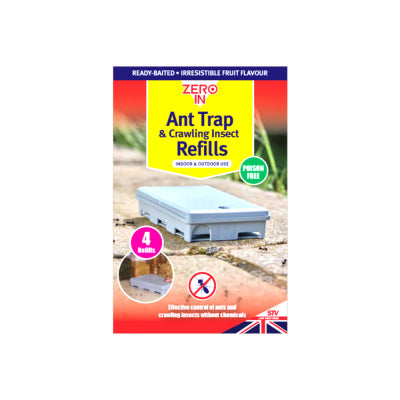 Zero In Ant Trap & Crawling Insect Refills 4 Pack