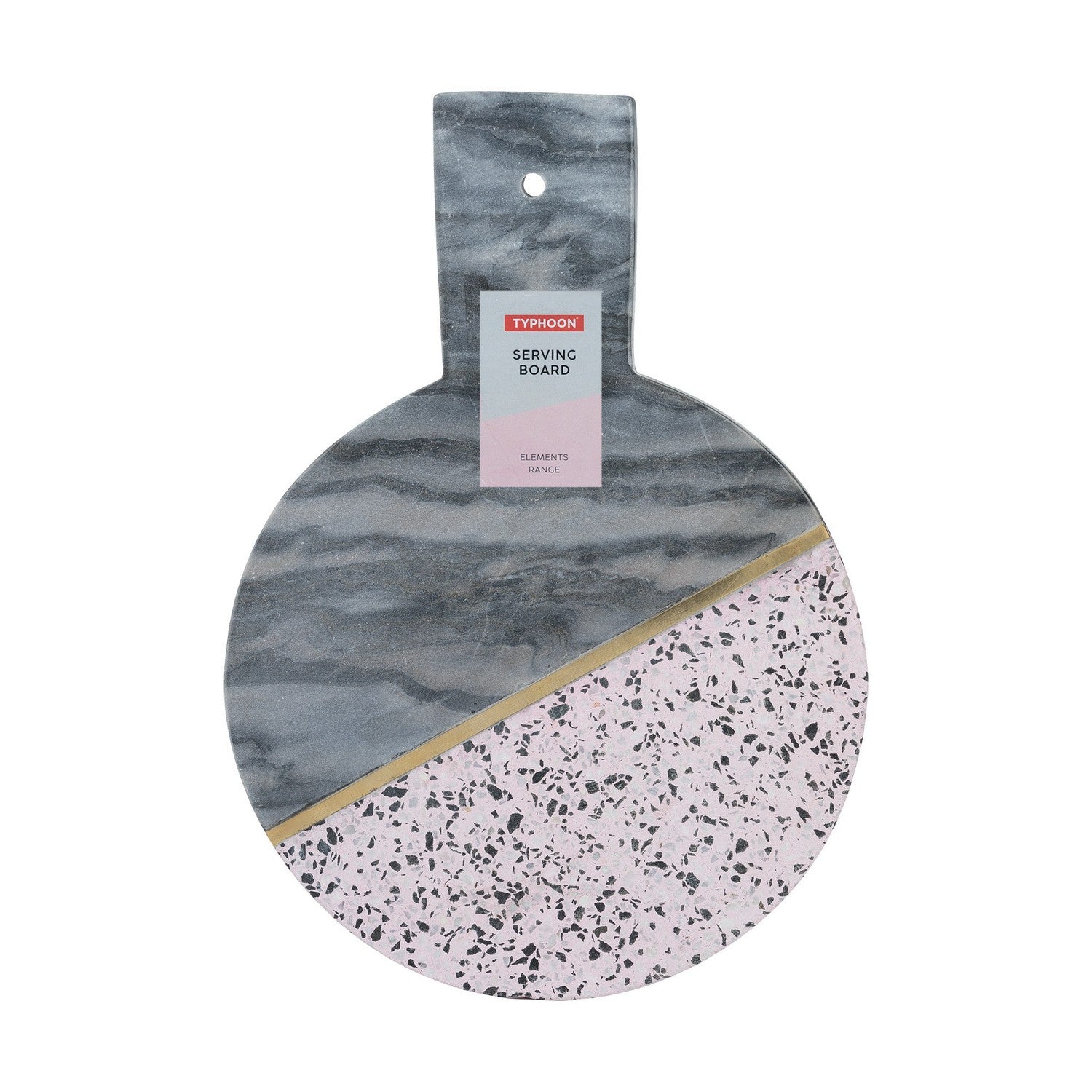 Elements Terrazzo Marble Round Serving Board