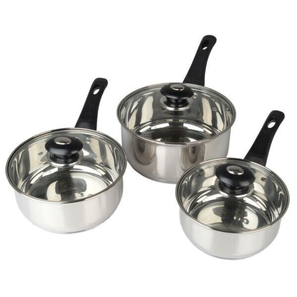 Pendeford 3 Piece Saucepan Set