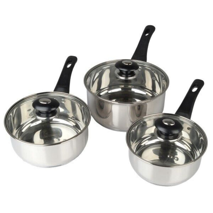 Pendeford 3 Piece Saucepan Set