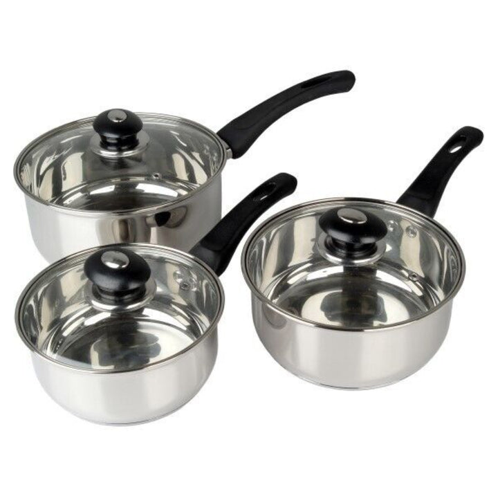 Pendeford 3 Piece Saucepan Set