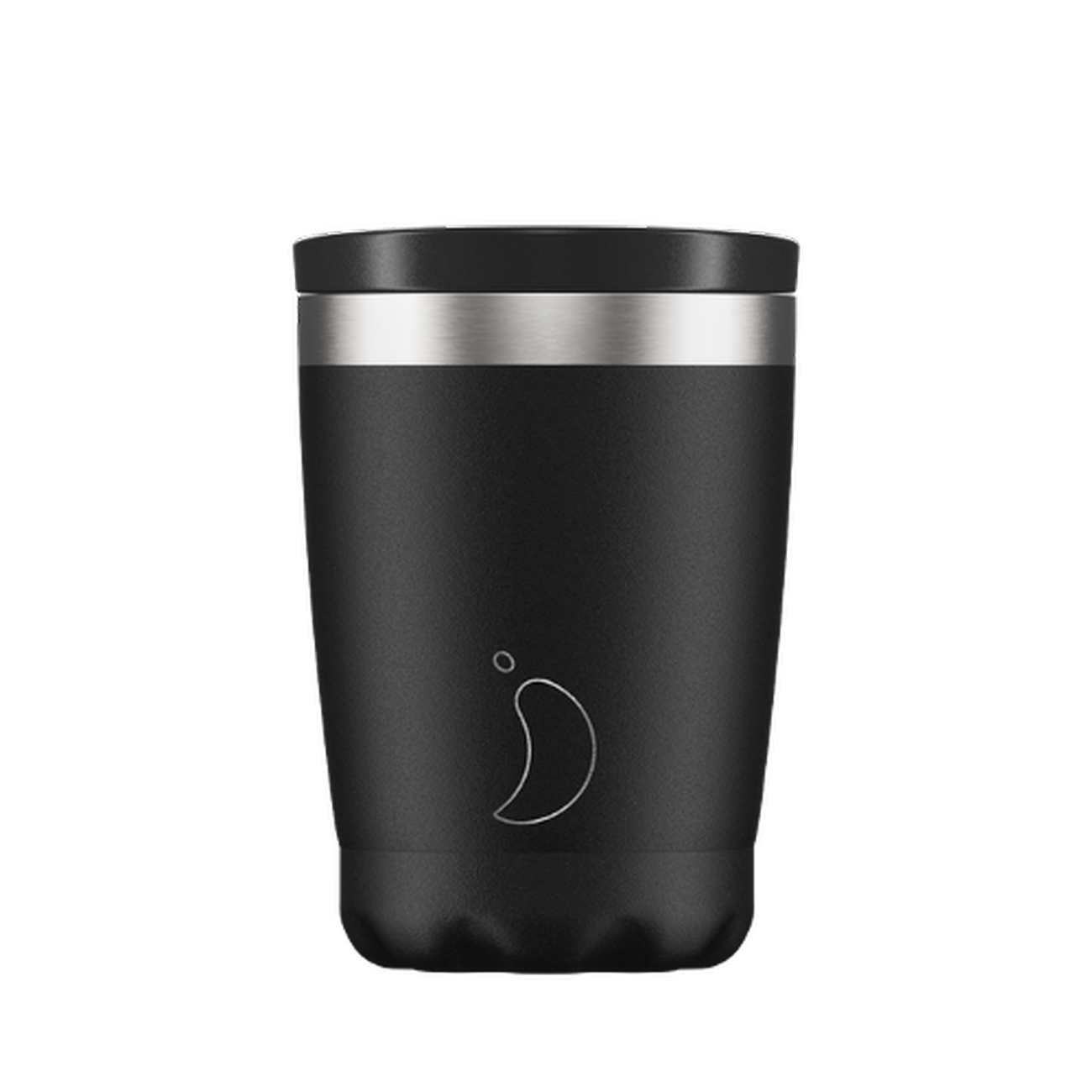 Chillys Coffee Cup Mono Black 340ml