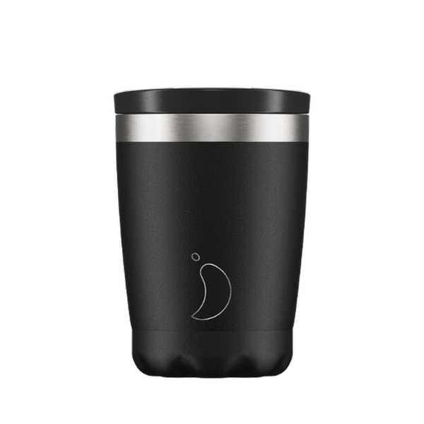 Chillys Coffee Cup Mono Black 340ml