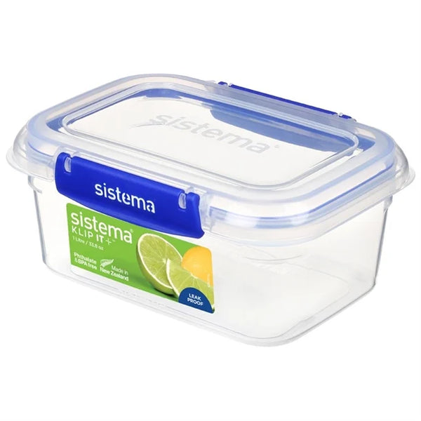 Sistema 1L Rectangular Lunch Box