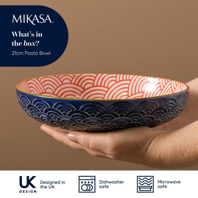MK BLUE ARC BOWL 21CM